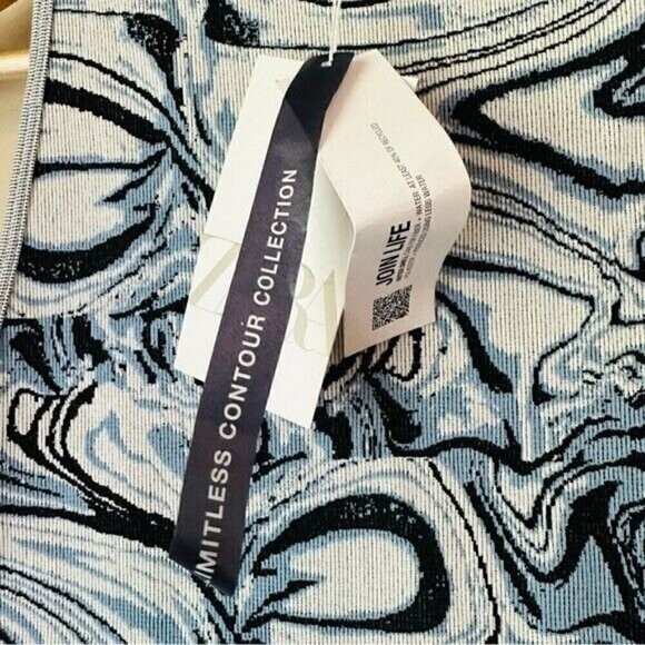 Zara Cut-Out Jacquard Dress Size Small Bloggers Favorite - Picture 8 of 13